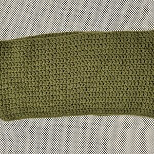 Green hand  Knit infinity Scarf